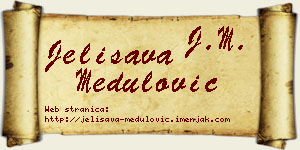 Jelisava Medulović vizit kartica